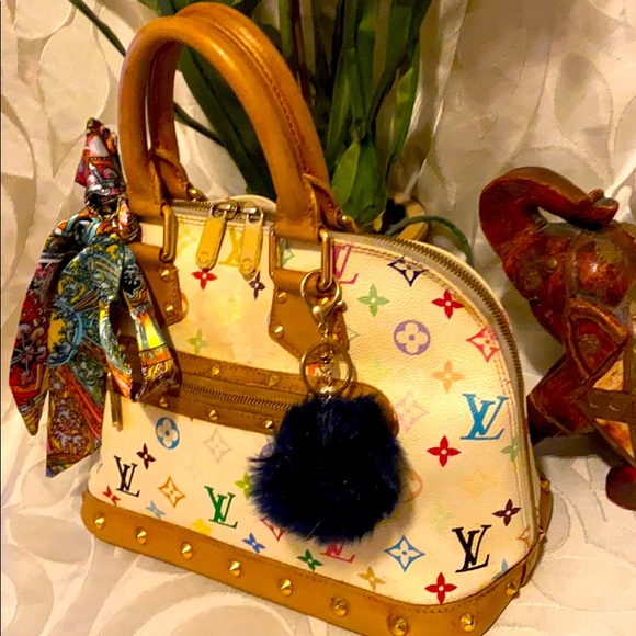COPY - Louis Vuitton multicolor Murakami Satchel Alma - Picture 3 of 16